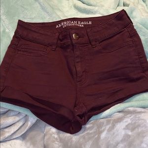 NWOT AE HI Rise Shortie Shorts